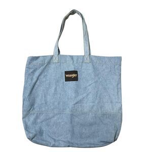 Wrangler Blue Cotton Denim Reusable Tote Bag